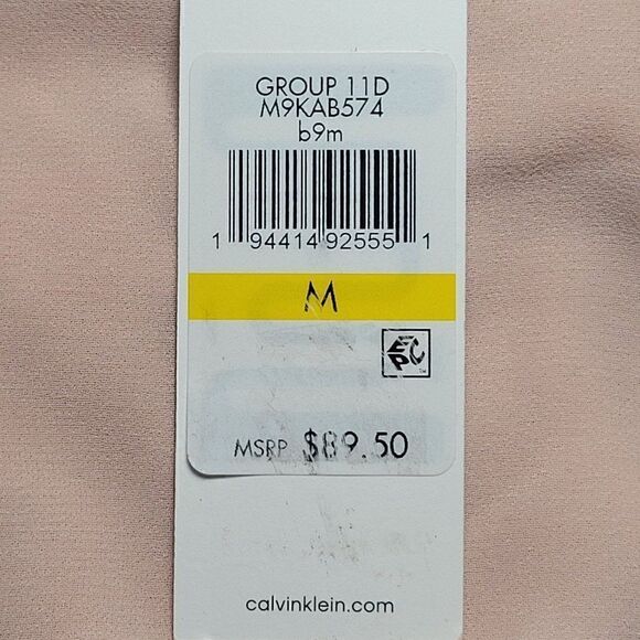 CalvināKleināPinkĀ ColorāBlockāLongāSleeveāBlouseāSzāM - Picture 12 of 13